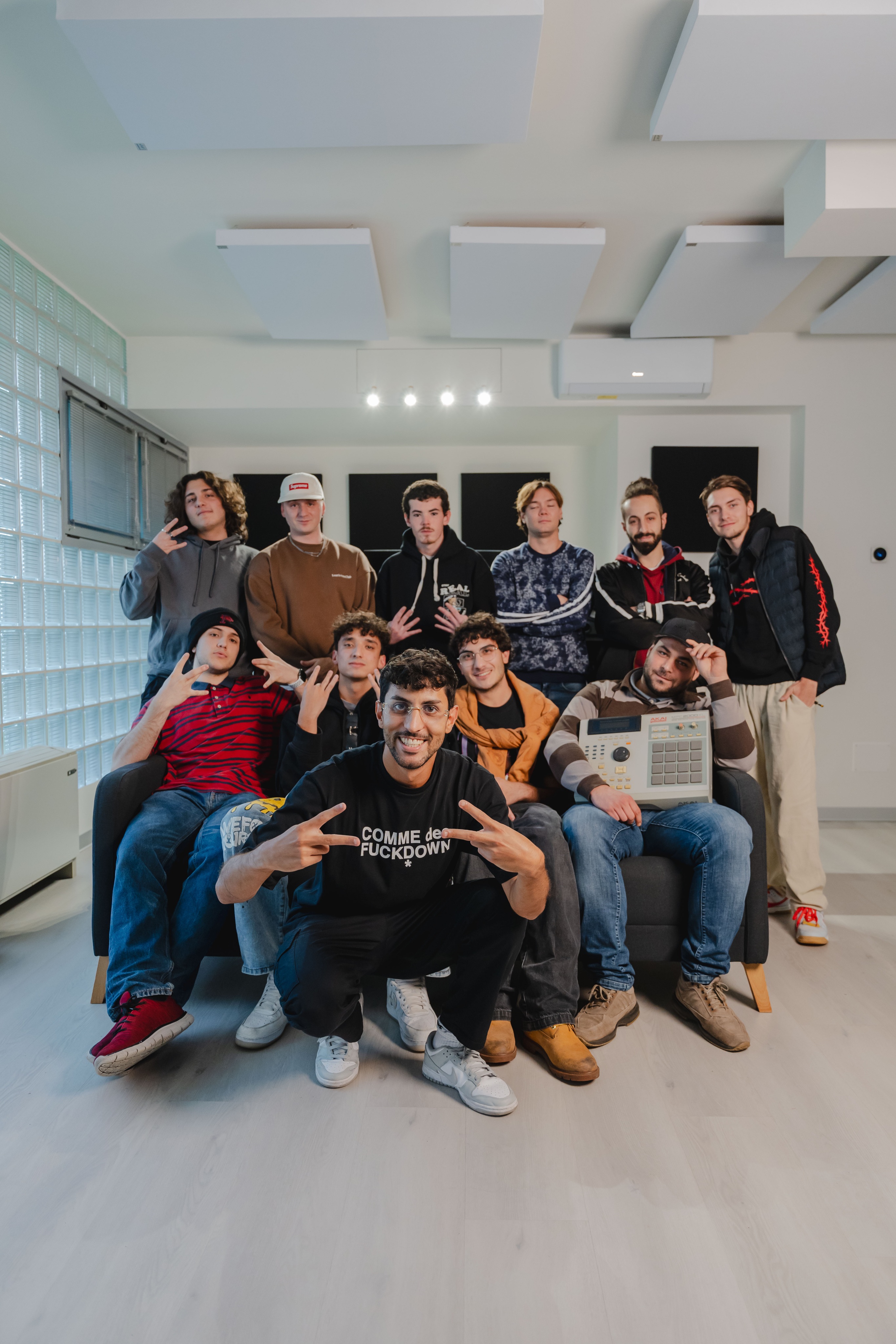 Workshop di Produzione Hip Hop con gli studenti in studio